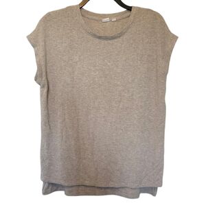 3/$15 Gap Cream Ribbed Oversized Tee Shirt Size Small
